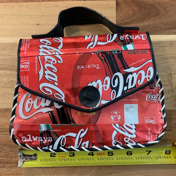 Coca Cola Handbags - Vintage Coca Cola Handmade Mini Bag/Purse Retro